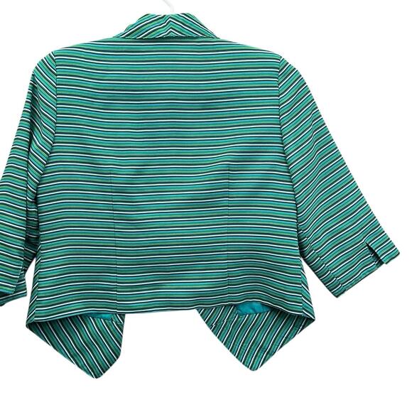 LAVENDER & HONEY Stripe Blazer Lined Stretch Size M Women’s - Picture 5 of 11